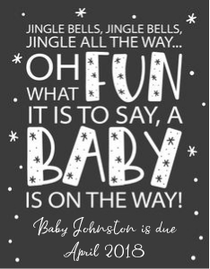 Jingle Bells Baby Wine Label design preview