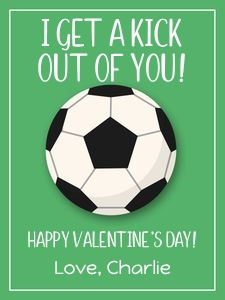Soccer Valentine design preview