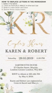Flora | Greenery Couples Shower Invitations: flora-evite-shower-06-03 | Greenery Couple Shower Invitations