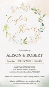 Flora | Rustic Couples Shower Invitations: flora-evite-shower-06-04 | Rustic Couples Shower Invitations