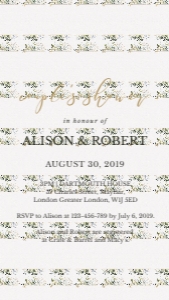 Flora | Wedding Shower Invitations: flora-evite-shower-06-05 | Wedding Shower Invitation