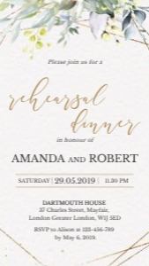 Flora | Greenery Rehearsal Dinner Invitations: flora-evite-shower-06-06 | Greenery Rehearsal Dinner Invitation