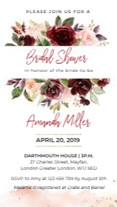 Burgundy Bridal Shower Invitations: rossella-evite-shower-07-02 Burgundy Bridal Shower Invitations