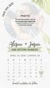 flora-evite-cal-06-02 | Rustic Calendar Save the Date: flora-evite-cal-06-02 | Rustic Calendar Save the Date