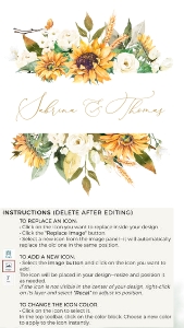 marisol-evite-21-02 Sunflowers Wedding Invitation design preview