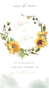 marisol-evite-21-04 | Sunflower Save the Date design preview