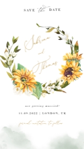 marisol-evite-21-04 | sunflowers save the date: marisol-evite-21-04 | Sunflower Save the Date