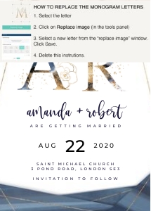 Blush Navy Save the Date Card: antea-stat-05-01 | Blush Navy Save the Date Card - 05C