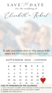 giulia-evite-30-03 | Modern Calendar Save the Date - D3: giulia-evite-30-03 | Modern Save the Date Calendar -D3