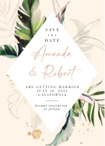 Palma | Tropical Save the Date Card_ 5x7": palma-stat-10-01 | Tropical Save the Date Card