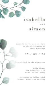 Luisa | Eucalyptus Electronic wedding invitation: luisa-large-bundle-23-01 | Large Wedding Stationery Bundle