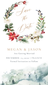 Natalia | Christmas Save the Date: natalia-evite-25-01 | Christmas Save the Date Evite