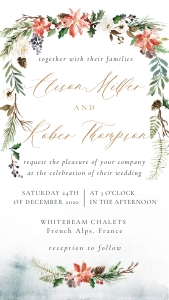 natalia-evite-25-02 | Christmas Wedding Invitation design preview