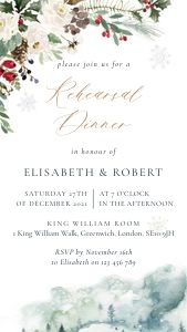 natalia-evite-25-04 | Christmas Wedding Rehearsal Dinner Invite design preview