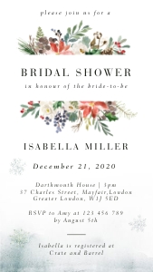 natalia-evite-25-03 | Christmas Theme Bridal Shower Invite design preview