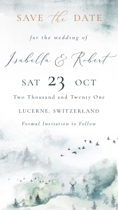 Mountain Save the Date: Mountain Save the Date Evite
