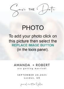 Giulia - Modern Geometric Save the Date Card: giulia-stat-30-01 - Modern Geometric Save the Date Card