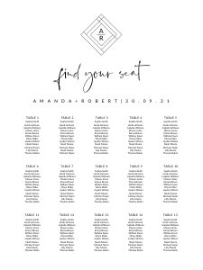 Giulia - Seating Chart 18 x 24: giulia-stat-30-08 - Seating Chart