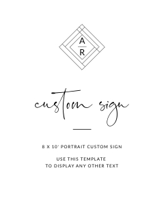 Giulia -|Custom Sign 8 x 10": giulia-stat-30-05 - Custom Sign