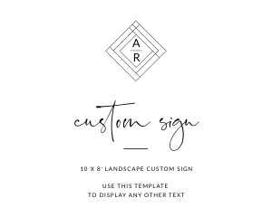 Giulia | Custom Sign 10 x 8: giulia-stat-30-05 - Custom Sign