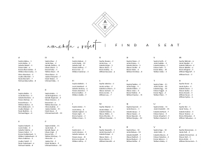 Giulia | Seating Chart alphabetic - 24 x 18": giulia-stat-30-08 - Seating Chart