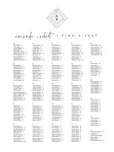 Giulia - Seating Chart alphabetic 18 x 24": giulia-stat-30-08 - Seating Chart