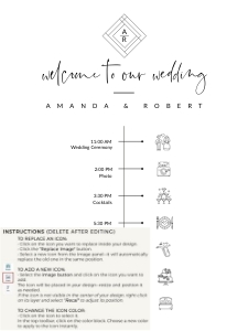 Giulia | Wedding Timeline 18 x 24 ": giulia-stat-30-10 - wedding timeline