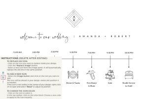 Giulia | Wedding Timeline 36 x 24 ": giulia-stat-30-10 - wedding timeline