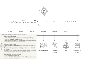 Giulia | Wedding Timeline 30 x 20 ": giulia-stat-30-10 - wedding timeline
