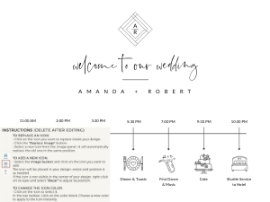 Giulia | Wedding Timeline 24 x 18 ": giulia-stat-30-10 - wedding timeline