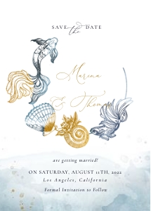 marina-stat-02-01 | 5x7" Save the Date Template: marina-stat-02-01 | Save the Date Template