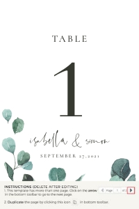 Luisa | table number 4 x 6 ": luisa-large-bundle-23-01 | Large Wedding Stationery Bundle