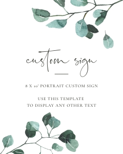 Luisa | Custom Sign 8 x 10 ": luisa-stat-23-05 | Custom Sign