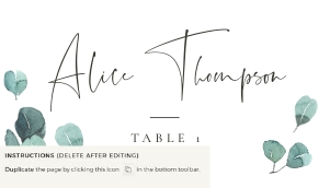 Luisa | Place card flat 3.5 x 2": luisa-stat-23-07 | Place Cards
