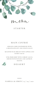 Luisa | Menu Card 4 x 9": luisa-stat-23-09 | Menu