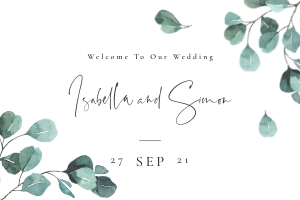 Luisa | Welcome Sign Landscape 36 x 24 ": luisa-stat-23-11 | Welcome Sign