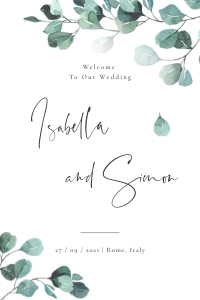Luisa | Welcome sign 24 x 36 ": luisa-stat-23-11 | Welcome Sign