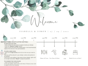 Luisa | Wedding Timeline 24 x 18 ": luisa-stat-23-10 | Wedding Timeline