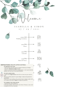 Luisa | Wedding Timeline 20 x  30 ": luisa-stat-23-10 | Wedding Timeline