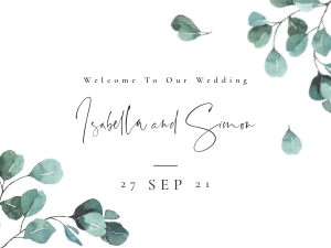 Luisa | Welcome Sign Landscape 24 x 18 ": luisa-stat-23-11 | Welcome Sign