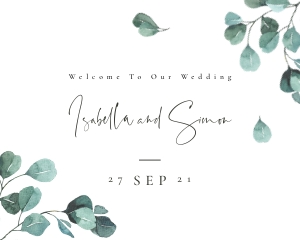 Luisa | Welcome Sign Landscape 20 x 16 ": luisa-stat-23-11 | Welcome Sign
