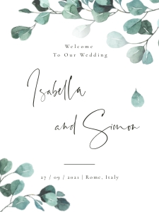 Luisa | Welcome sign 18 x  24 ": luisa-stat-23-11 | Welcome Sign