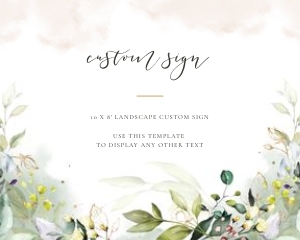 Flora | Custom Sign 10 x 8 ": flora-stat-06-05 | Custom Sign