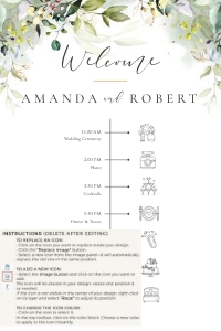 Flora | Wedding Timeline 20 x 30 ": flora-stat-06-10 | Wedding timeline
