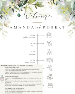 Flora | Wedding Timeline 16 x 20 ": flora-stat-06-10 | Wedding timeline