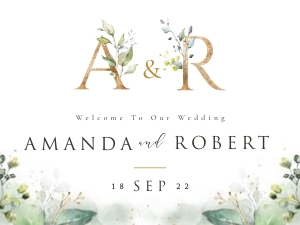 Flora | Welcome Sign Landscape 24 x 18 ": flora-stat-06-11 | Welcome sign