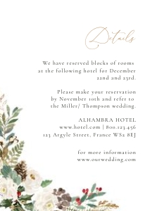 Natalia - Christmas Details Card A6: natalia-stat-25-02-set | Wedding Invitation Set Template