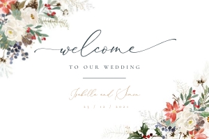 Natalia | Welcome Sign Landscape 36 x 24 ": natalia-stat-25-11 | Welcome Sign