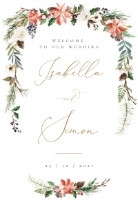 Natalia | Welcome sign 24 x 36 ": natalia-stat-25-11 | Welcome Sign