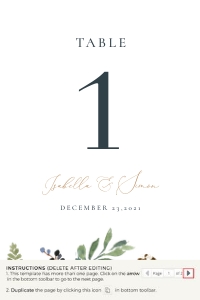 Natalia | table number 4 x 6 ": natalia-stat-25-04 | Table Numbers